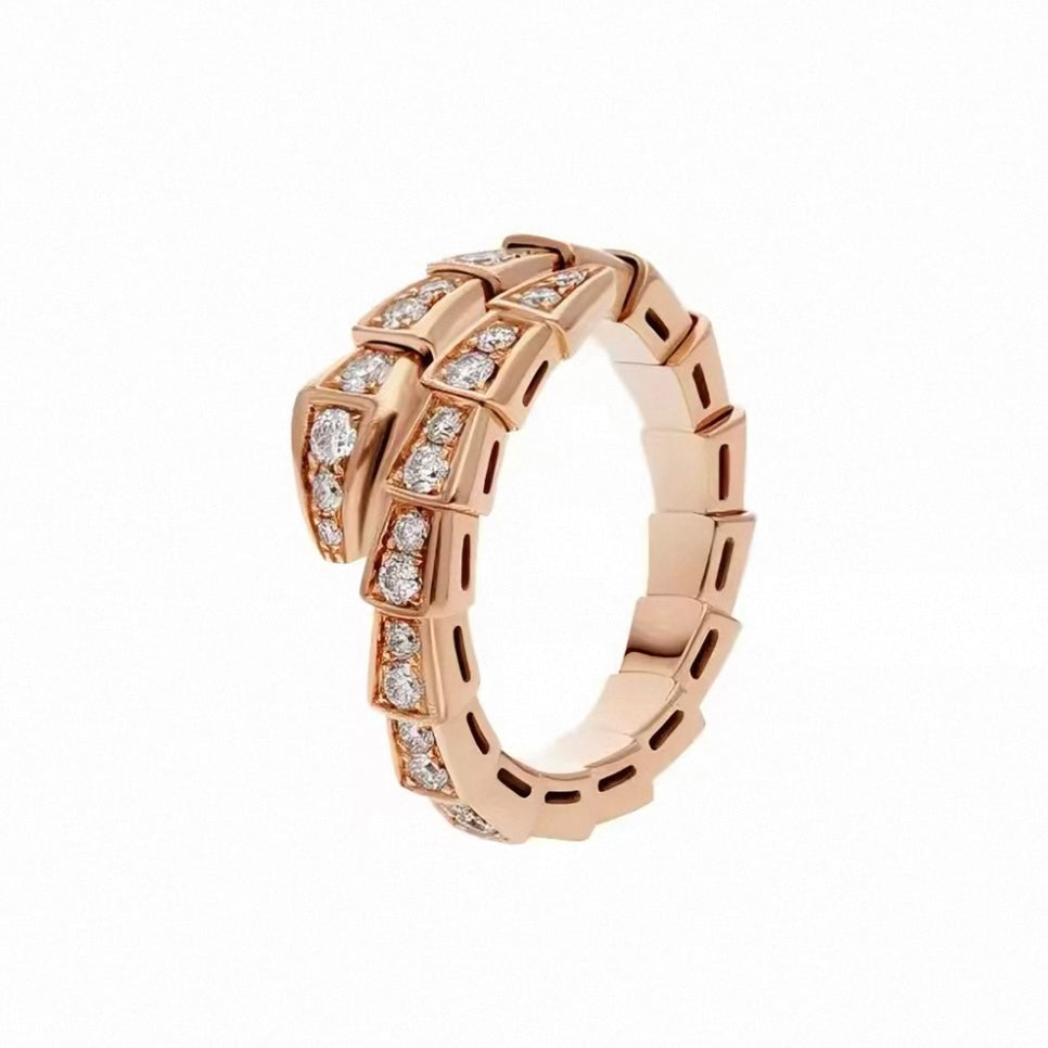 Serpenti Viper Paved Ring