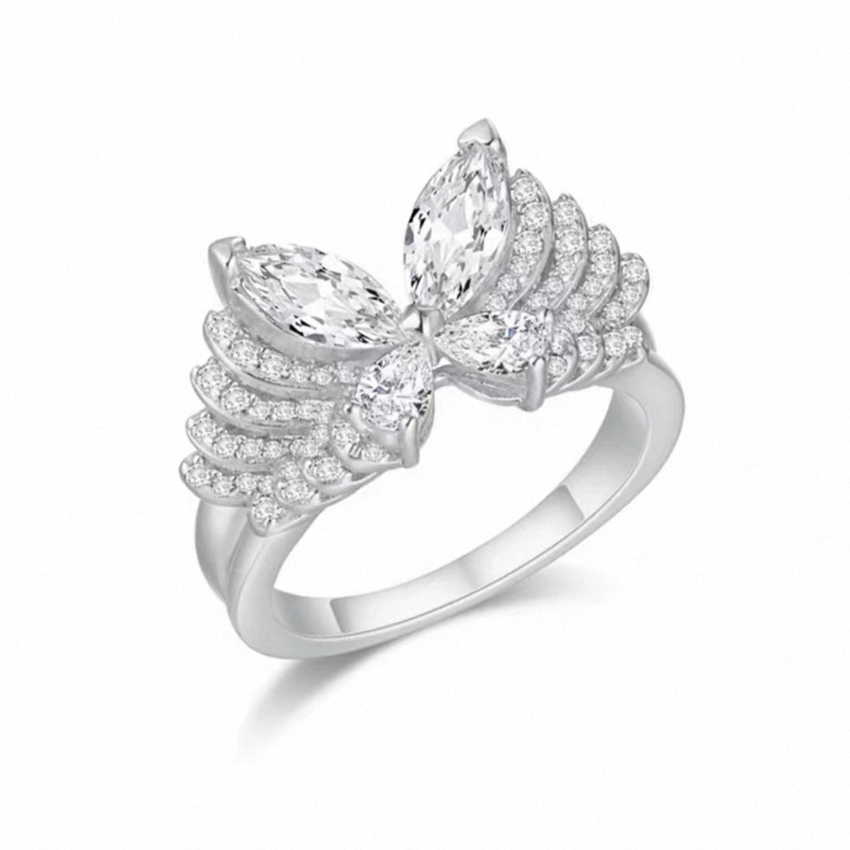 Diamond Butterfly ring