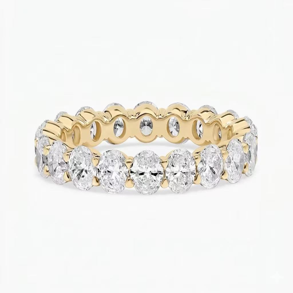 3.5ct Eternity Band Oval Cut