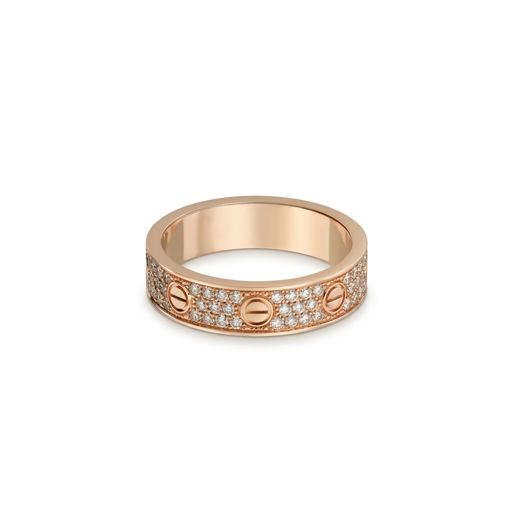 LOVE Small Paved Ring