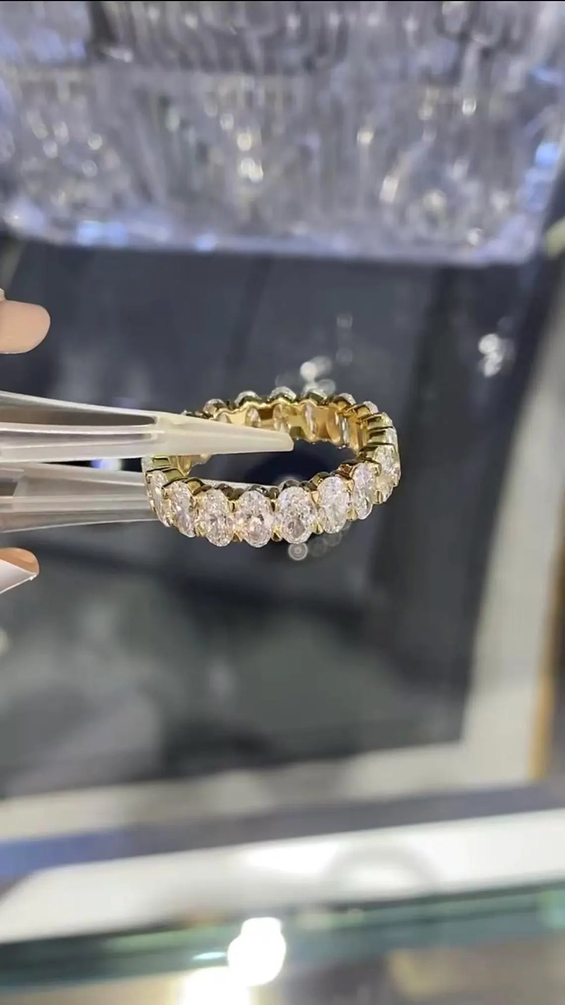 3.5ct Eternity Band Oval Cut