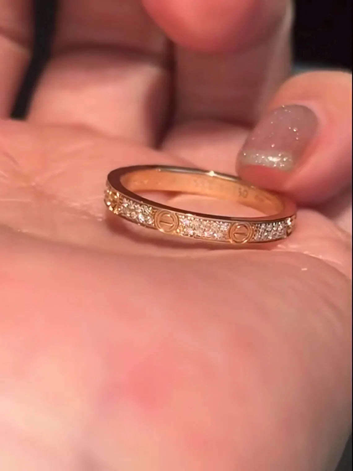 LOVE Mini Paved Ring