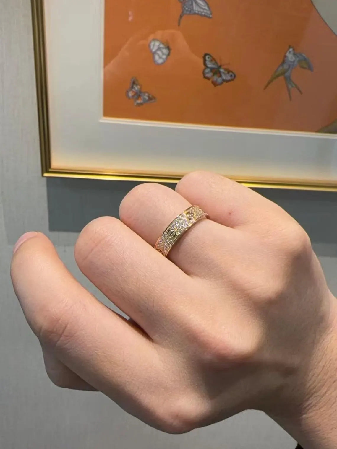 LOVE Small Paved Ring