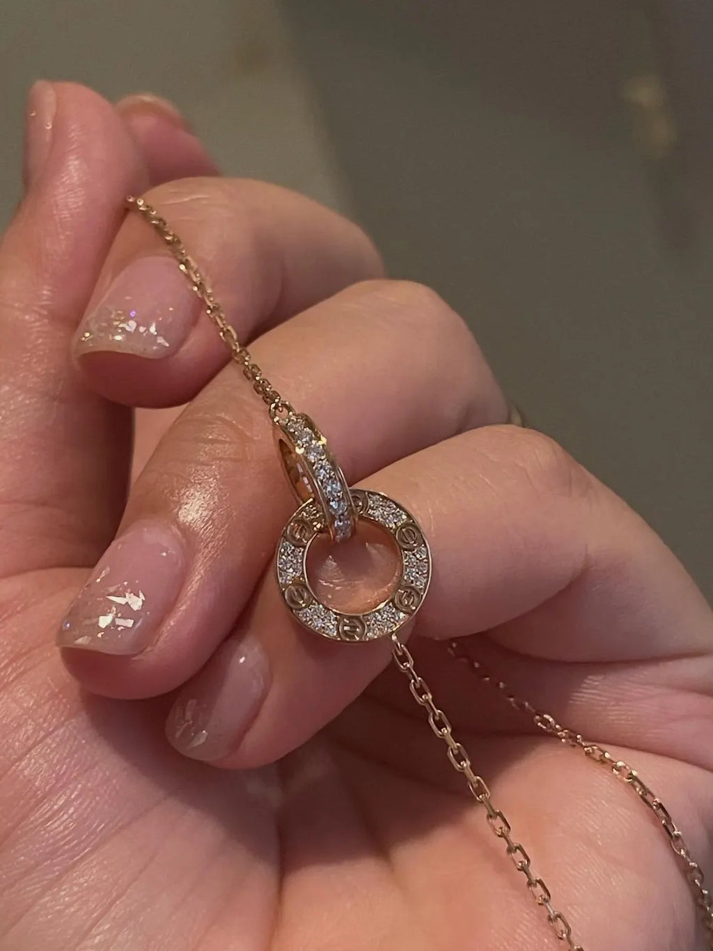 Love Paved Necklace