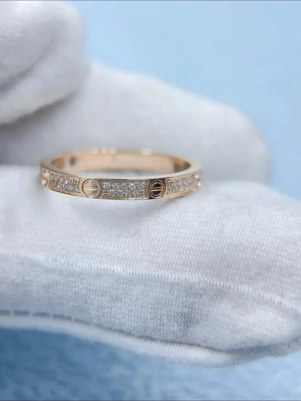 LOVE Mini Paved Ring