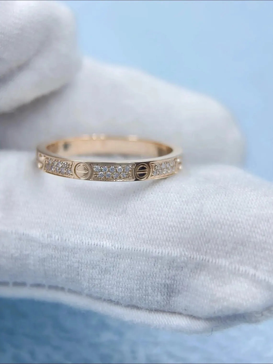 LOVE Mini Paved Ring