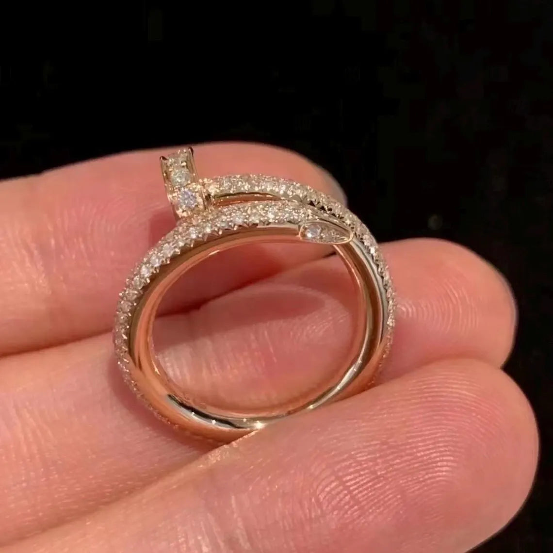 Juste Un Clou Classic Paved Ring