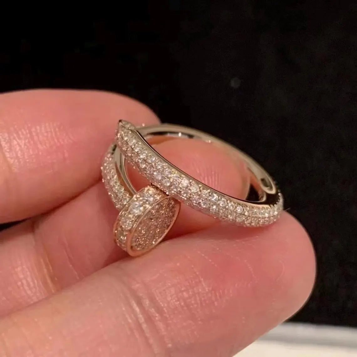 Juste Un Clou Classic Paved Ring