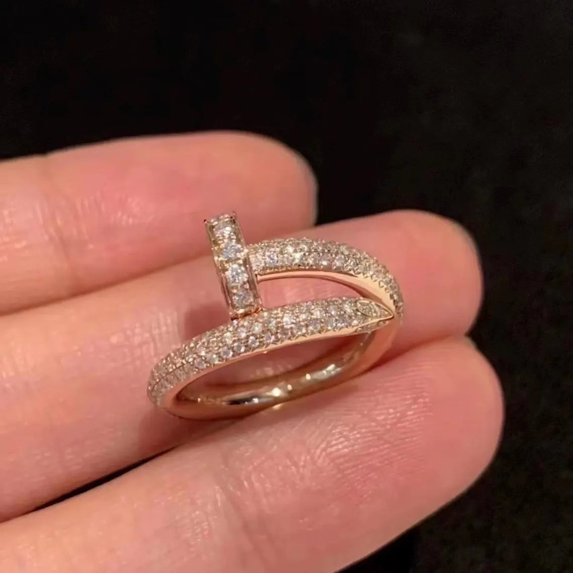 Juste Un Clou Classic Paved Ring