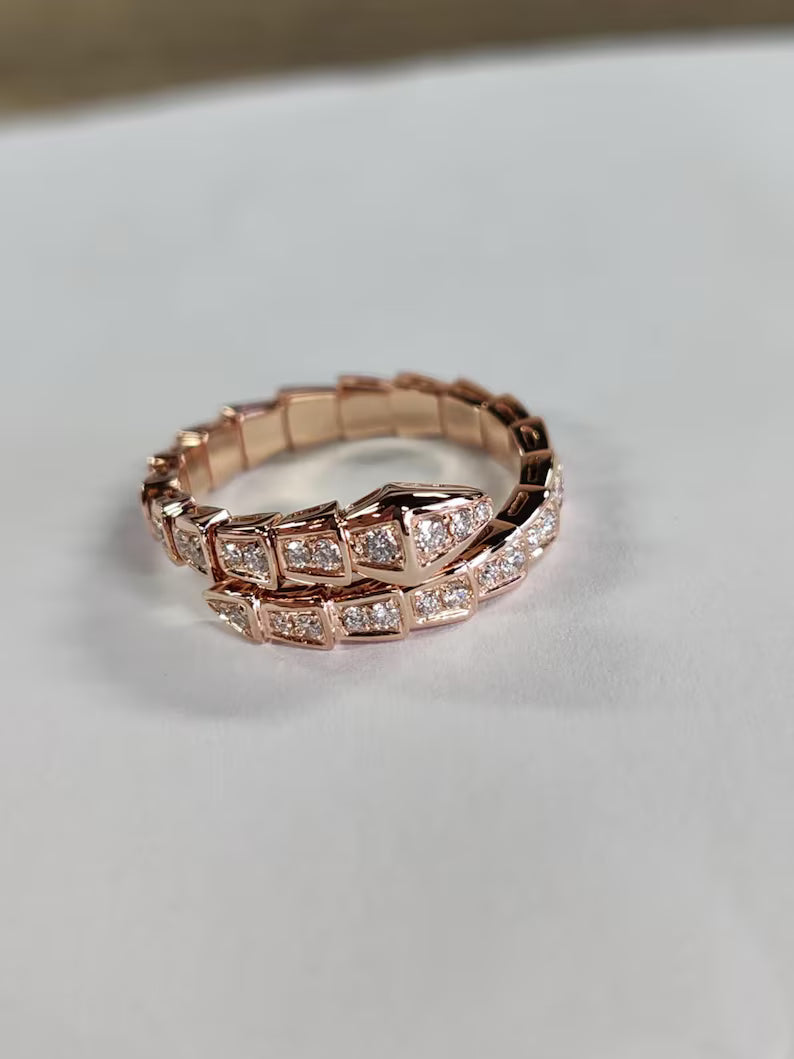 Serpenti Viper Paved Ring