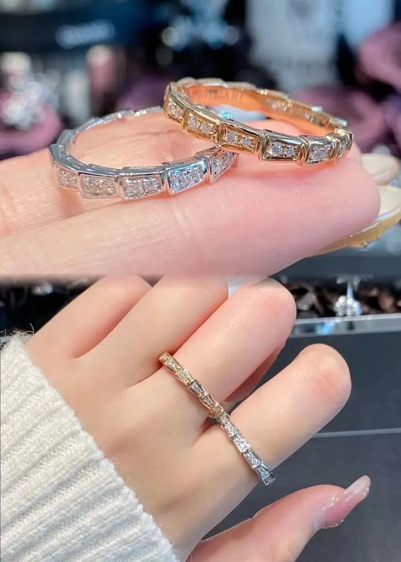 Serpenti Viper Paved Ring
