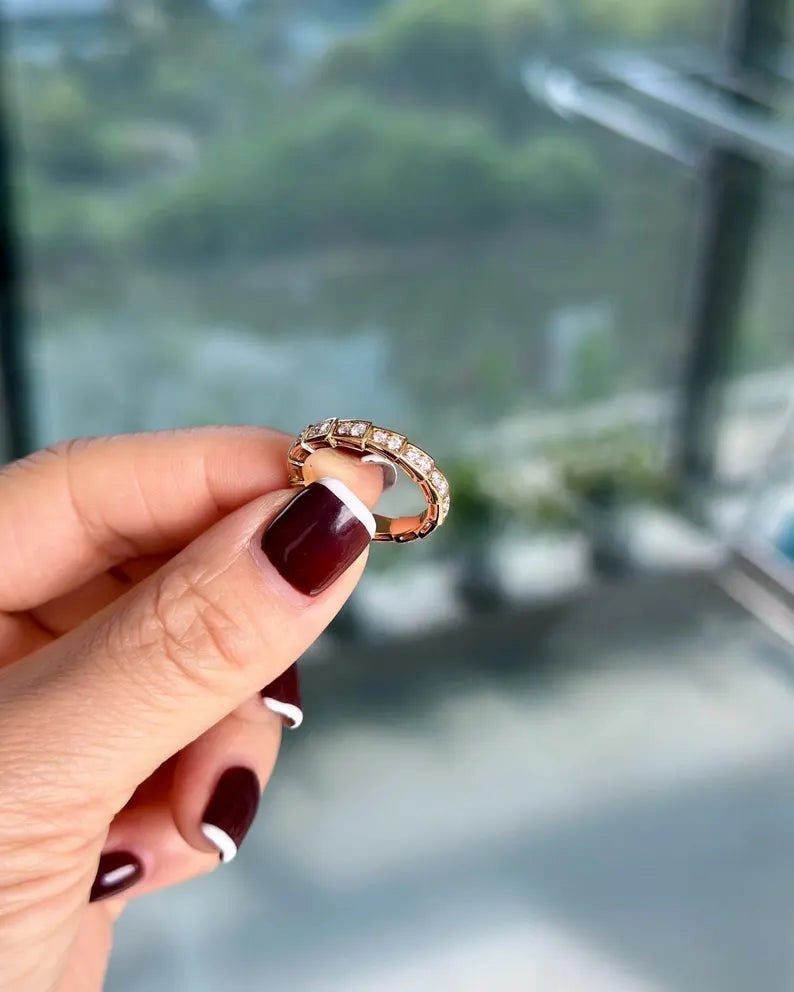 Serpenti Viper Paved Ring